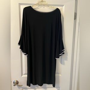 Black dress with bell sleeves